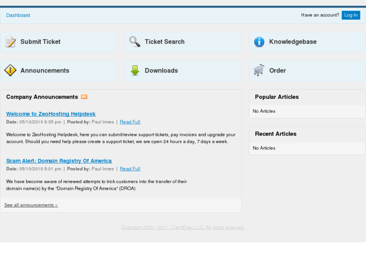 www.zeohosting.net