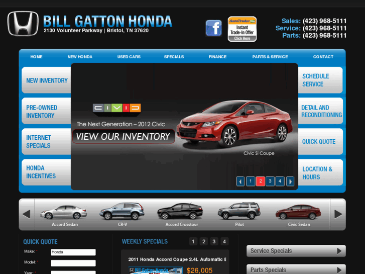 www.billgattonhonda.com