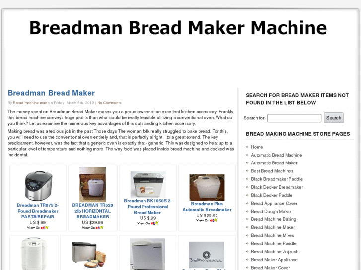 www.breadmachine101.com