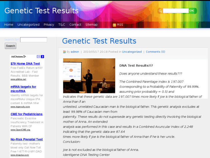 www.genetictestresults.com