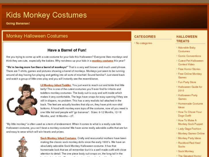 www.kidsmonkeycostumes.org