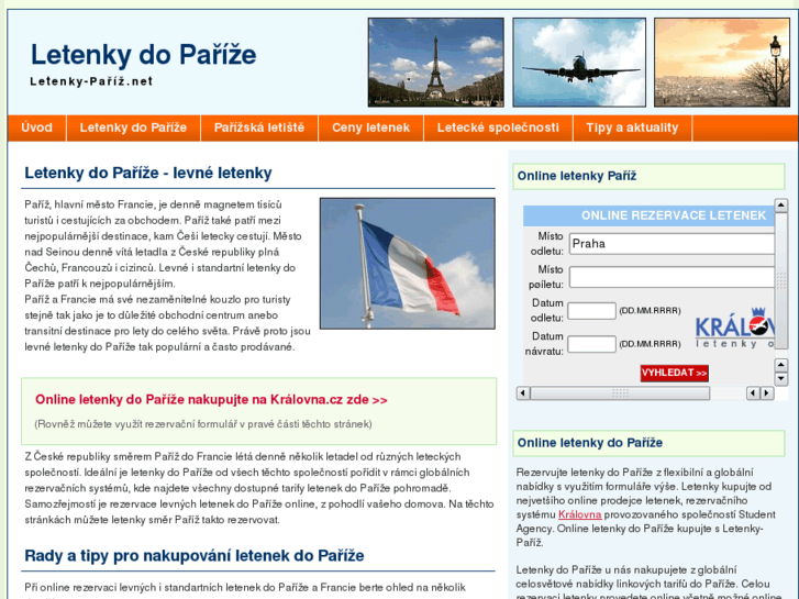 www.letenky-pariz.net