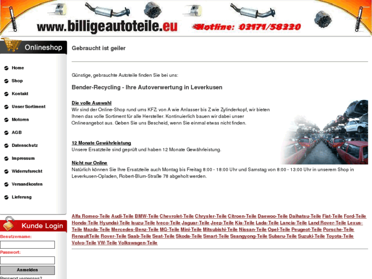 www.billigeautoteile.com