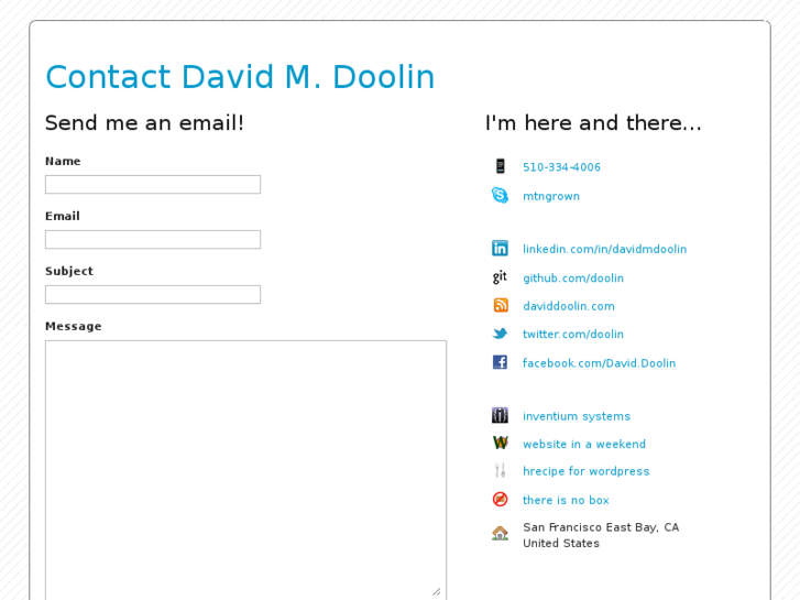 www.contactdaviddoolin.com