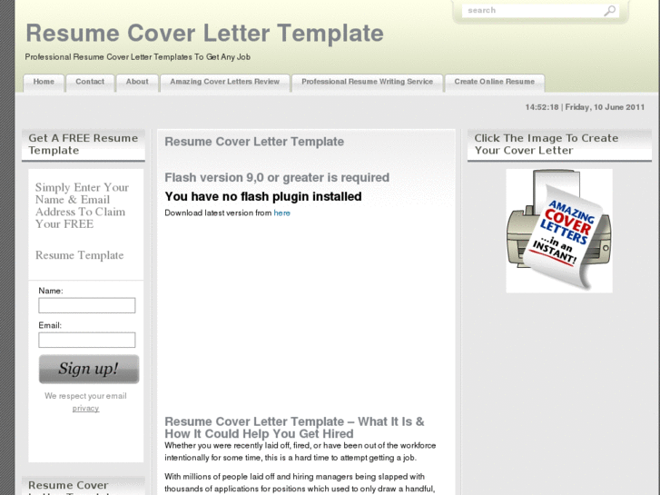 www.resumecoverlettertemplate.net