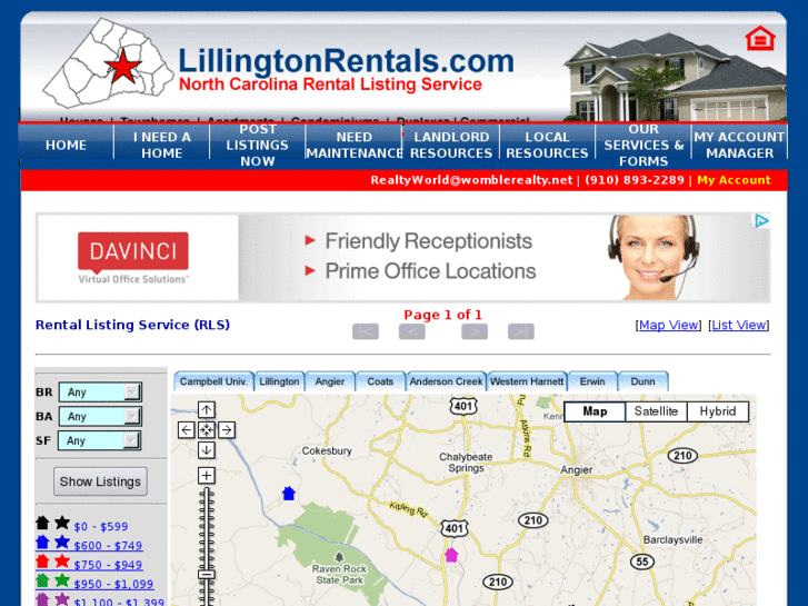 www.lillingtonrentals.com