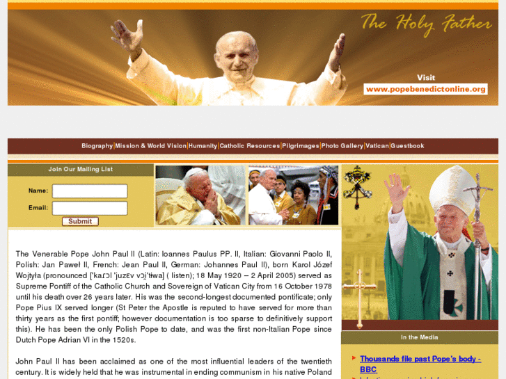 www.popejohnpaul.com