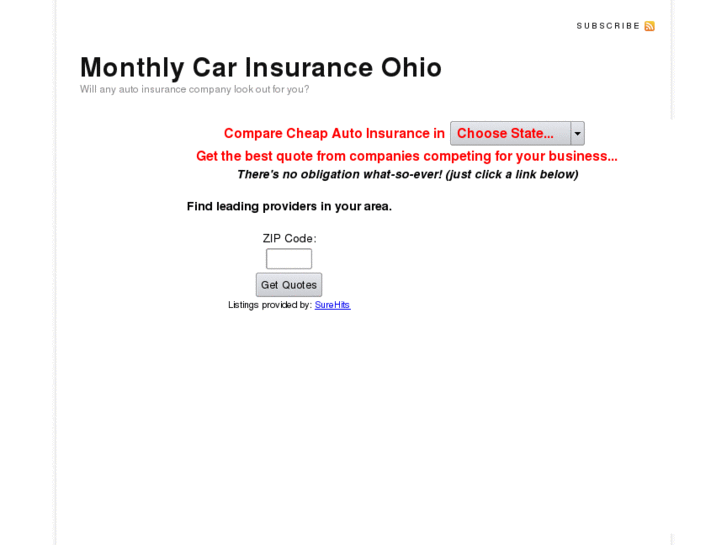 www.monthlycarinsuranceohio.com