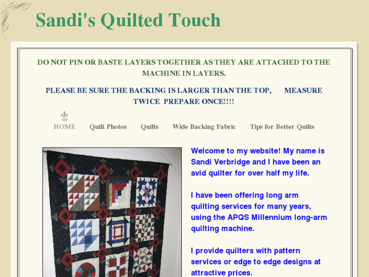 www.sandisquiltedtouch.com