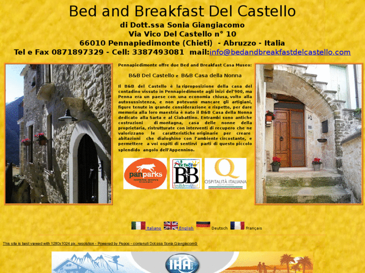 www.bedandbreakfastdelcastello.com