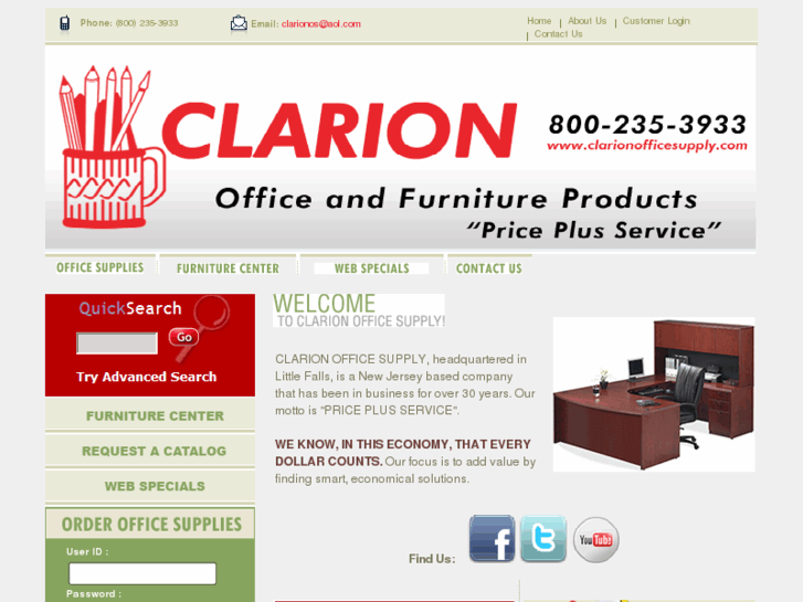 www.clarionofficesupply.com