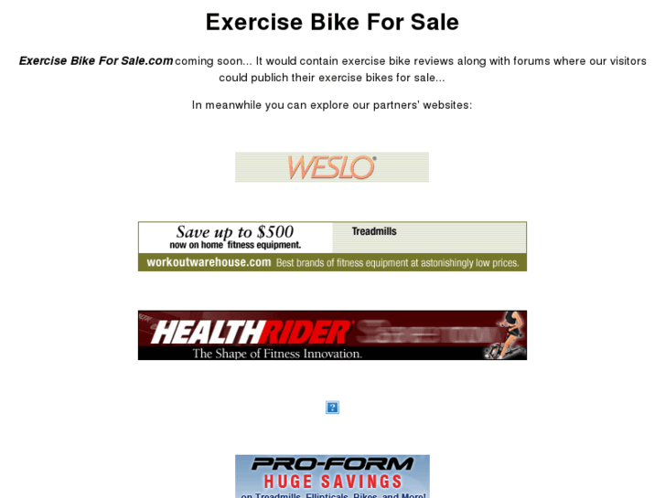 www.exercisebikeforsale.com