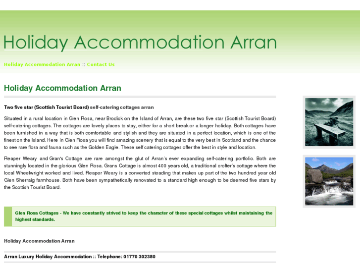 www.holidayaccommodationarran.co.uk