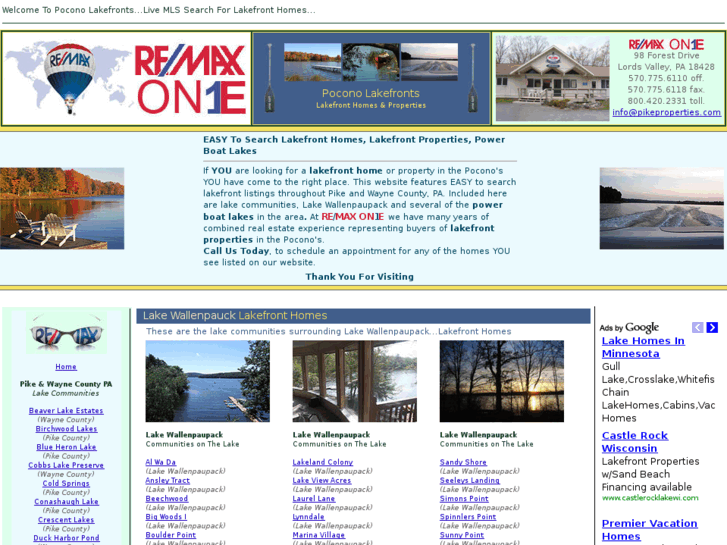 www.poconolakefronts.com