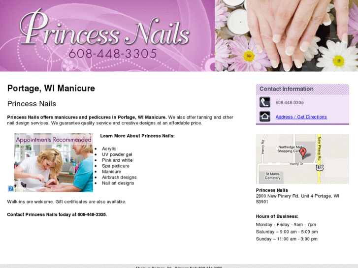 www.princessnailsportage.com