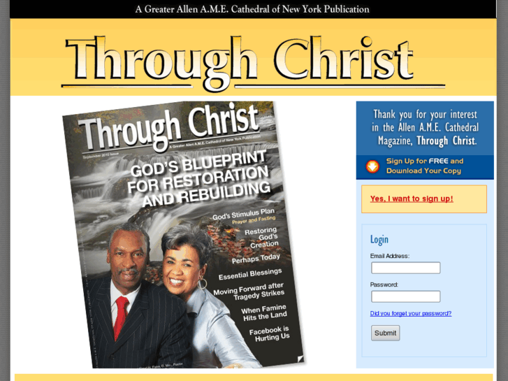 www.throughchristmagazine.com