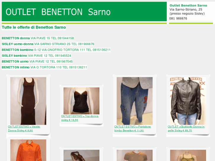 www.benettonsarno.com