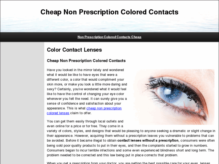 www.cheapnonprescriptioncoloredcontacts.com