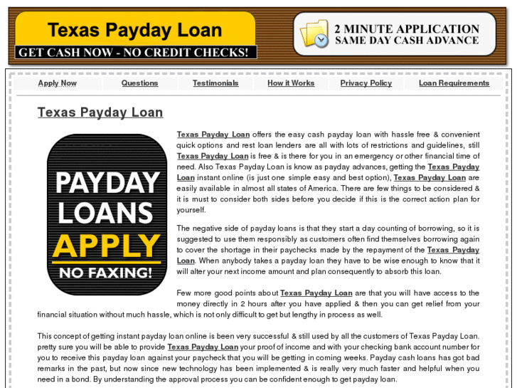 www.texas-paydayloan.com