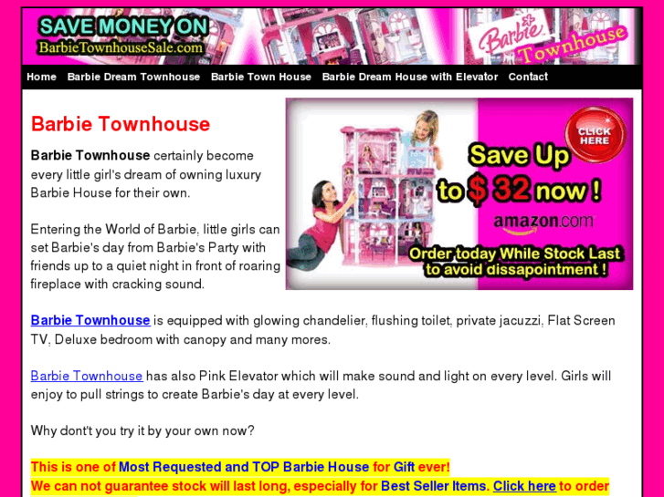 www.barbietownhousesale.com