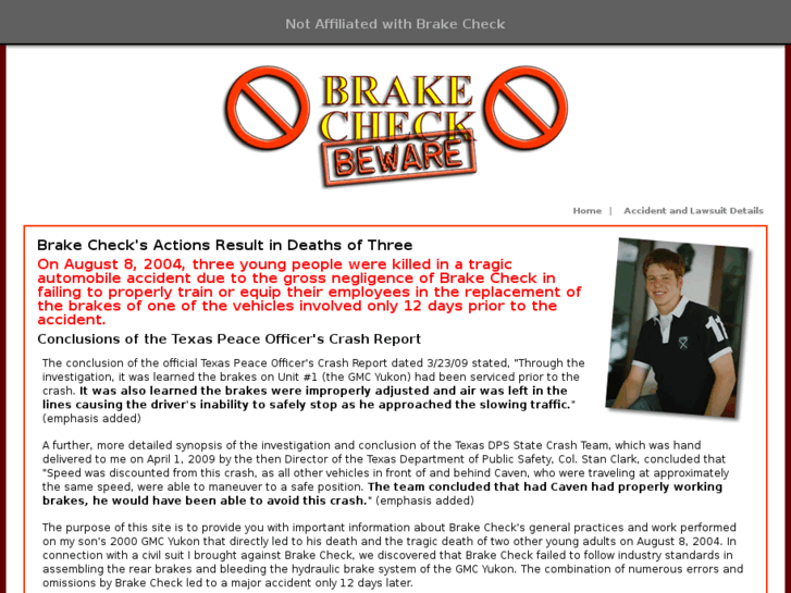 www.brakecheckbeware.com