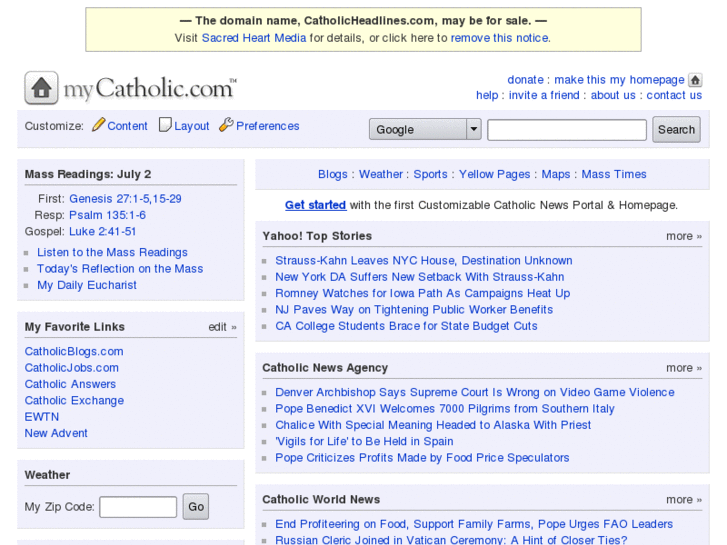 www.catholicheadlines.com