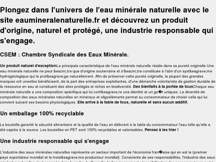 www.eauxmineralesnaturelles.com