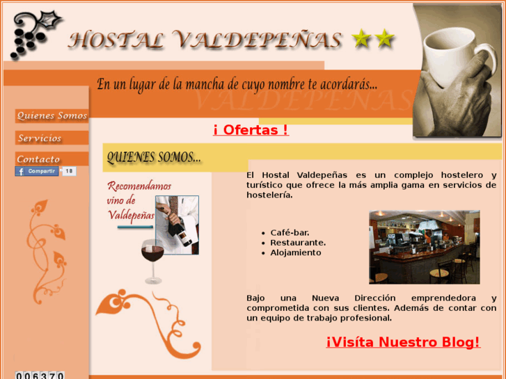 www.hostalvaldepenas.com