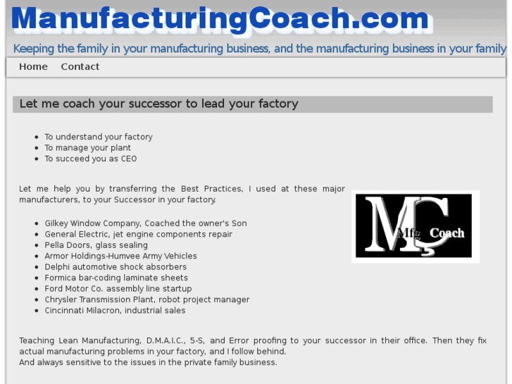 www.manufacturingcoach.com