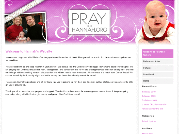 www.prayforhannah.org