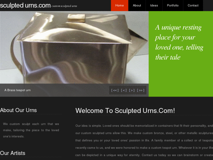 www.sculptedurns.com