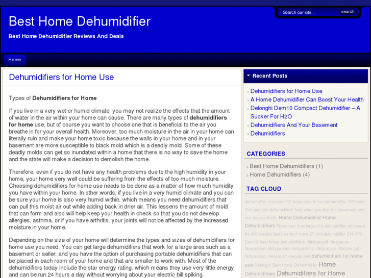 www.besthomedehumidifier.com