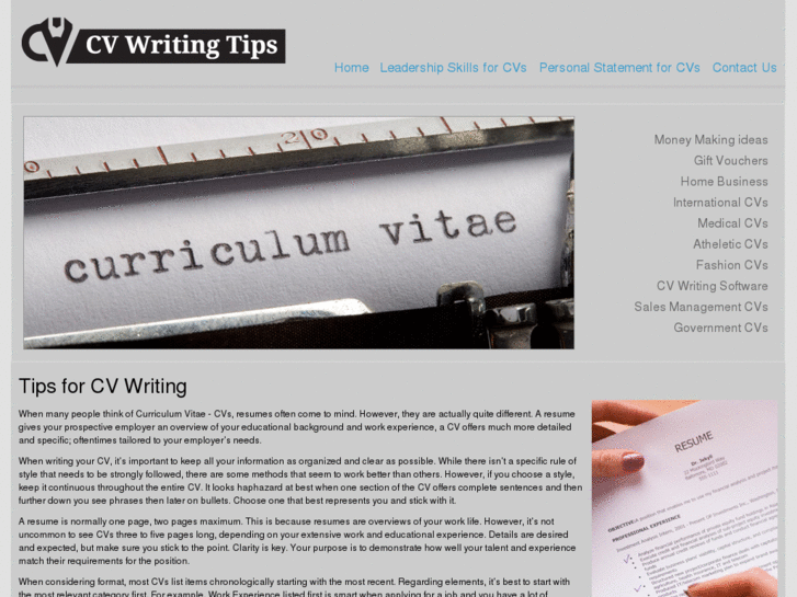 www.cvwritingsite.com