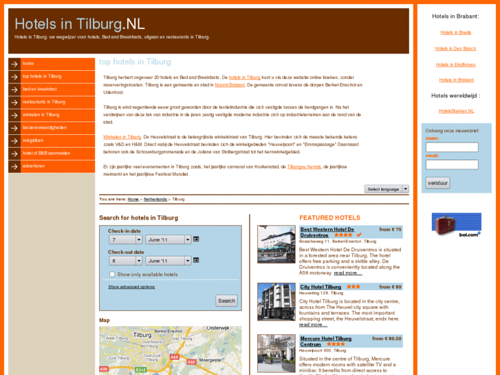 www.hotelsintilburg.nl