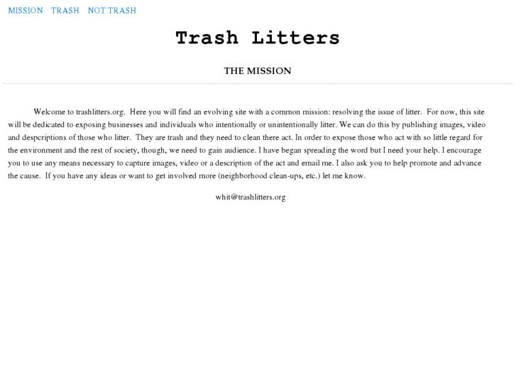 www.trashlitters.org