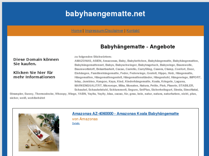 www.babyhaengematte.net