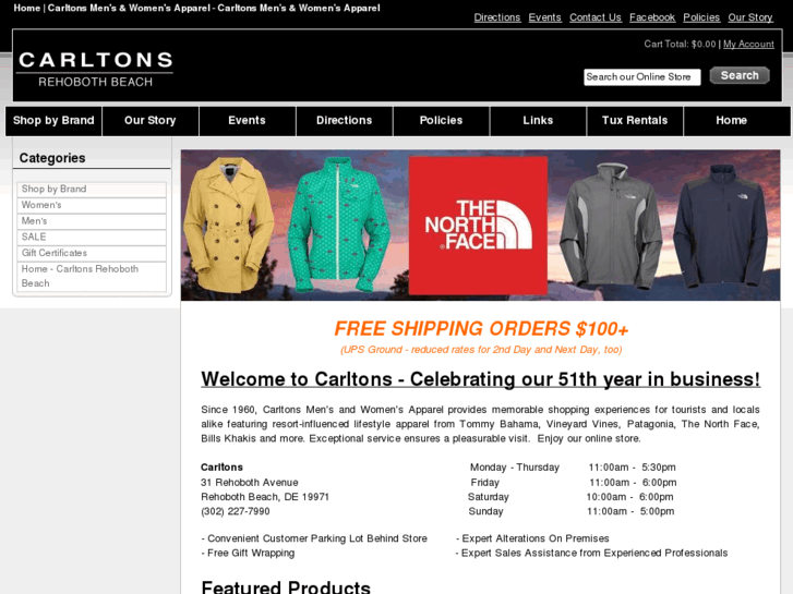 www.carltonsapparel.com