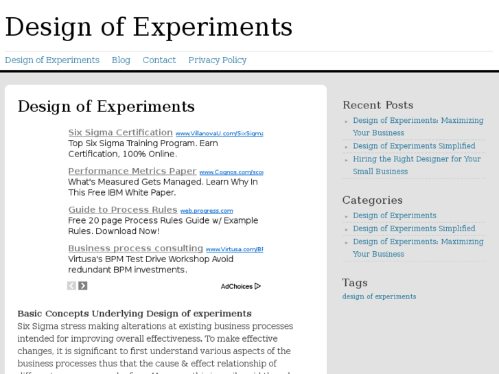 www.designofexperiments.org