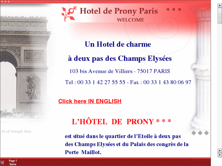 www.hoteldepronyparischampselysees.com