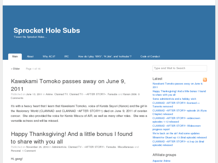 www.sprocket-hole-subs.org