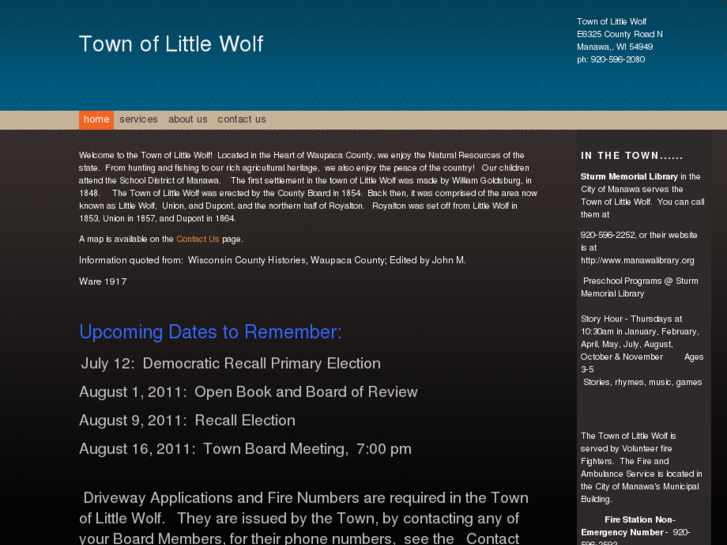 www.townoflittlewolf.com