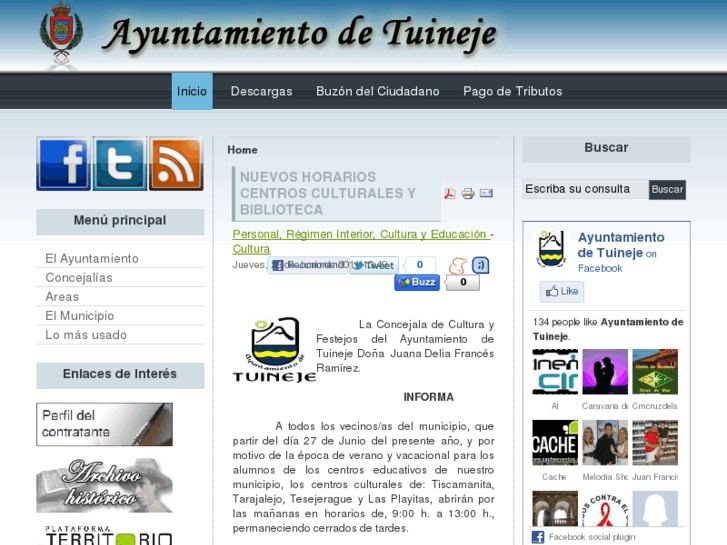 www.ayuntamientotuineje.com