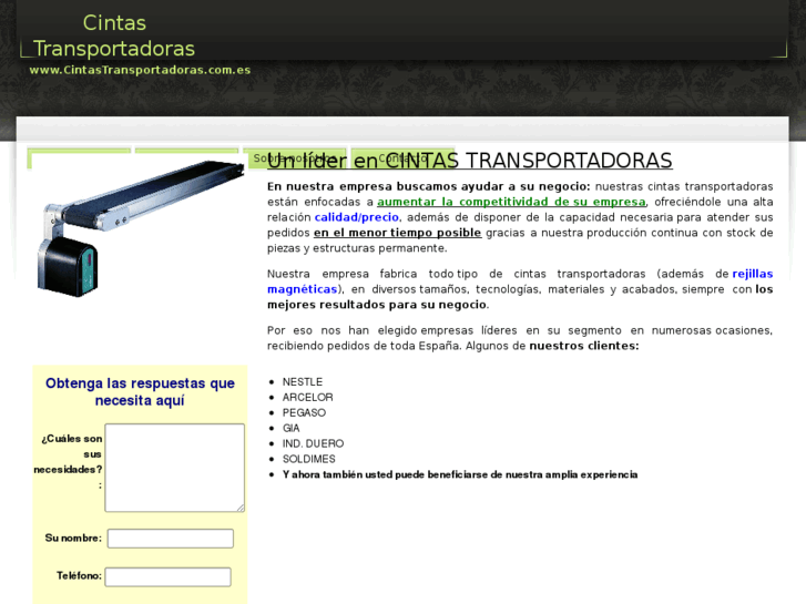 www.cintastransportadoras.com.es