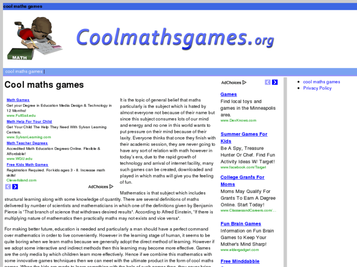 www.coolmathsgames.org