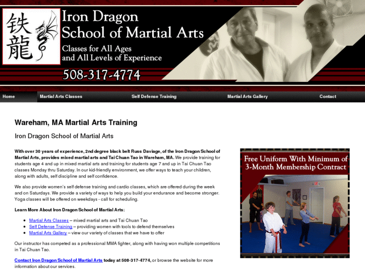 www.irondragonmartialartswareham.com