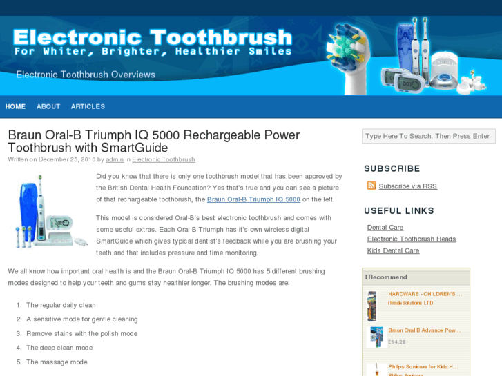 www.electronictoothbrush.co.uk