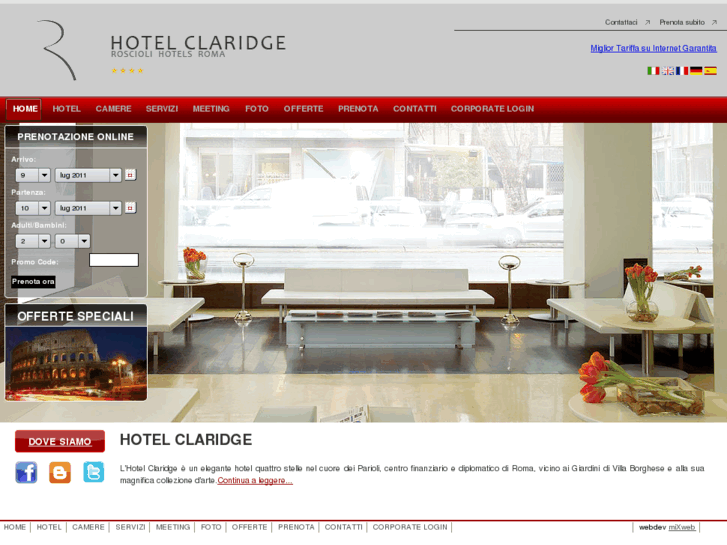 www.hotelclaridgerome.com