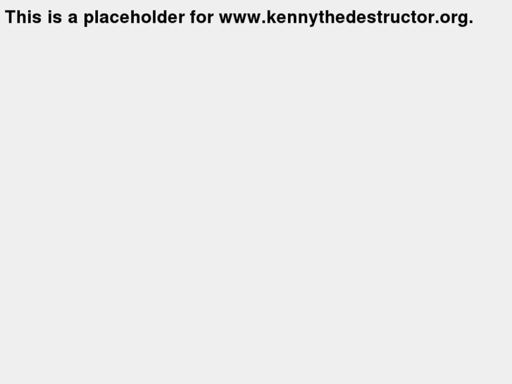 www.kennythedestructor.org