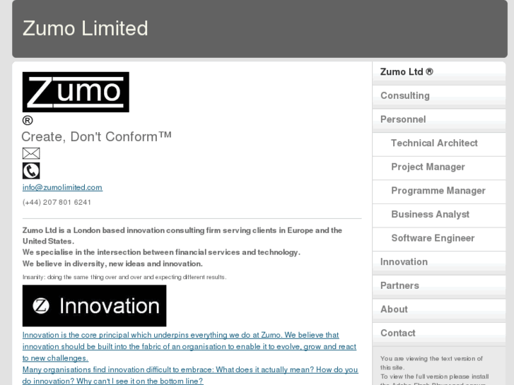 www.zumolimited.com