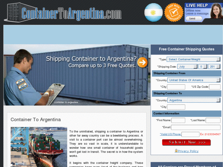 www.containertoargentina.com